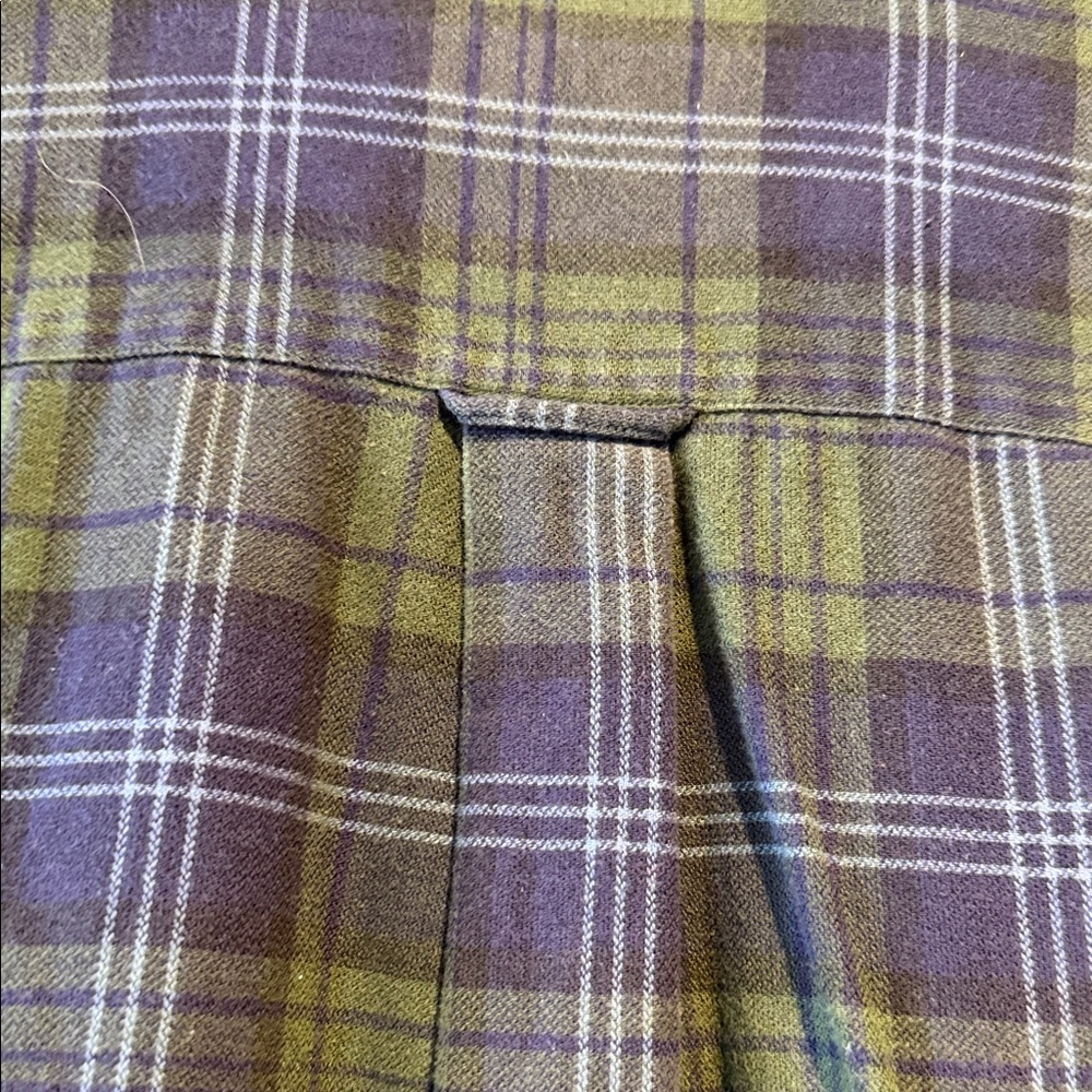 Vintage Nautica Men's Plaid Shirt - Blue and Green - Picture 6 of 6